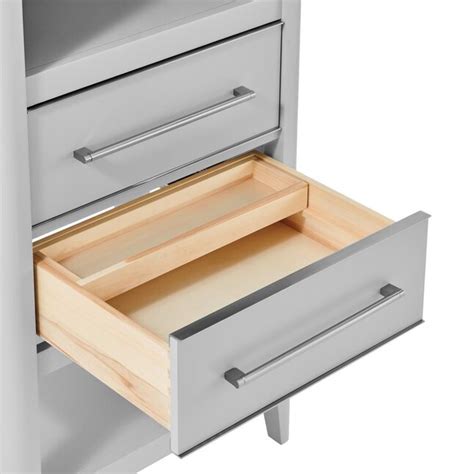 ED Ellen DeGeneres Lynnmere 24-in x 72-in x 18-in Light Gray ...
