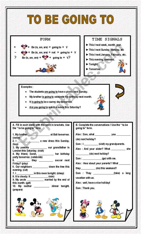 To be going to - ESL worksheet by Ayrin
