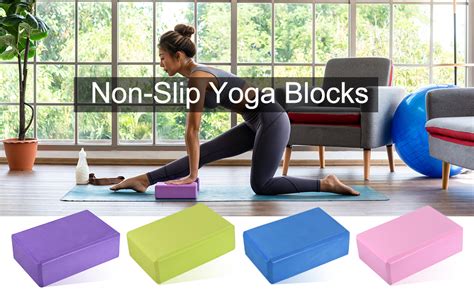 UDKI Yoga Block Set of 2, Extra Large (Blue) | High-Density EVA Foam ...
