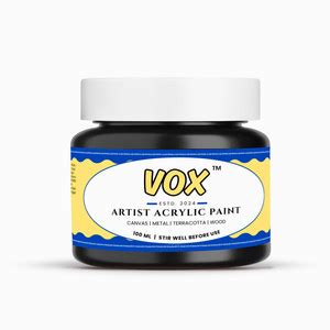 Flipkart.com | Vox Black Non-Metallic Artist Acrylic Paint 100ML