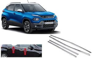 jagankirpa Tata Punch Lower Chrome Side Window Garnish Set of 4Pcs ...