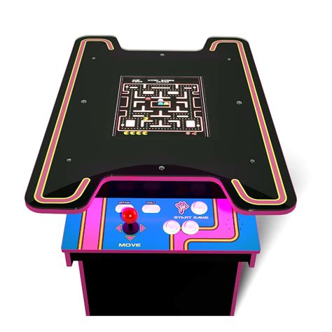 Arcade1Up Ms. PAC-Man Arcade Game Table, Full Home Machine, Black ...