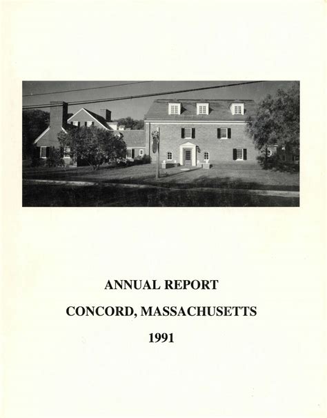 Annual Town Report Collection | Concord, MA