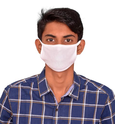 RAJ BHARATHAM NEEDS 50 Pic Re-usable, Washable, 100% Pure White Cotton ...