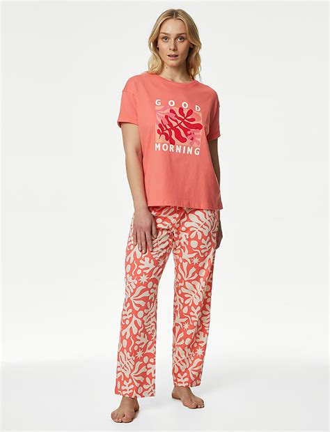 Buy Pure Cotton Pyjama Set at Marks & Spencer