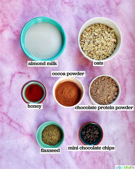 Chocolate Protein Overnight Oats - Urban Bliss Life