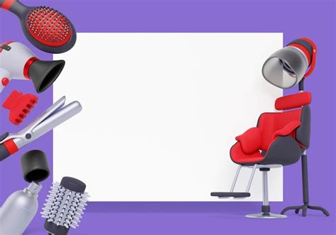 3d rendering of hairdressing blank banner sales | Free PSD