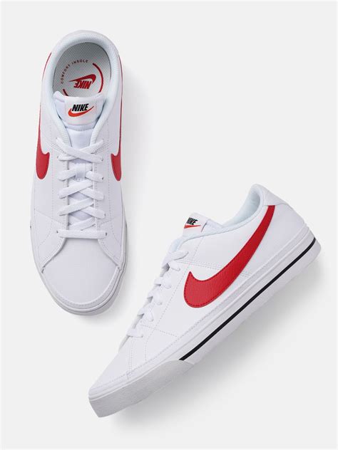 Nike Men White Solid Court Legacy Next Nature Regular Sneakers - Price ...