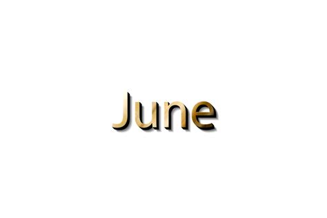 JUNE NAME 3D 16618502 PNG