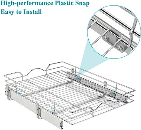 Buy Pull Out Cabinet Organizer (14W x 21D), Pull out Drawers for ...