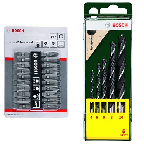 Bosch 2608522265 65 mm Standard for Universal Screwdriver Bits, 10 in 1 ...