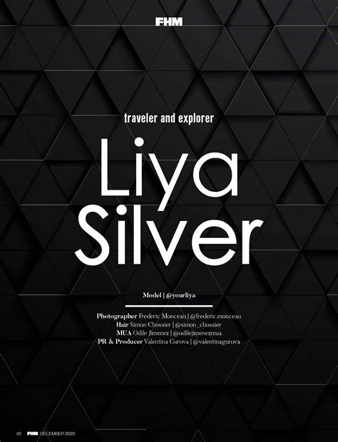 Liya Silver sexy dans FHM magazine (UK) - 17 janvier 2023