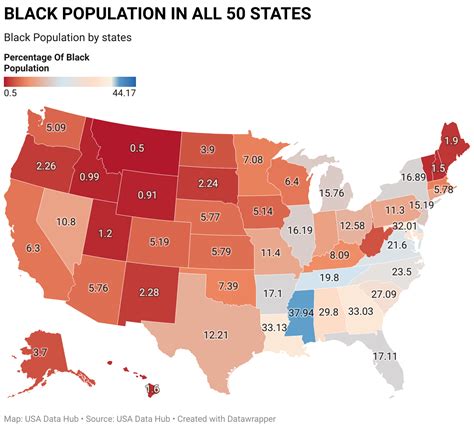 Black Population By State 2024 - USA Data Hub