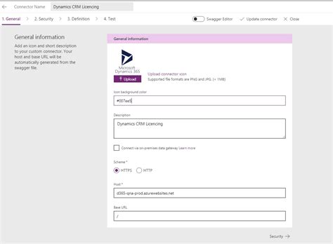 Image result for Custom Connector Open API Definition File