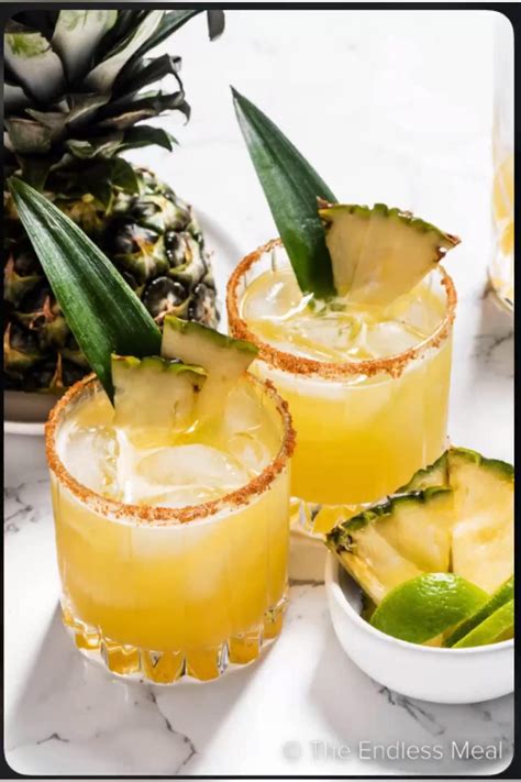 Spicy pineapple margaritas – Artofit