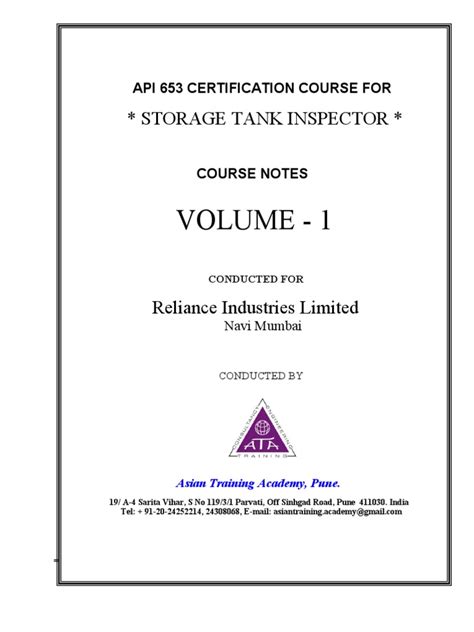 Image result for API 653 Test