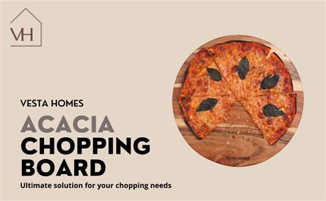 Buy Vesta Homes Wooden Round Chopping Board/Cutting Board/Serving Board ...