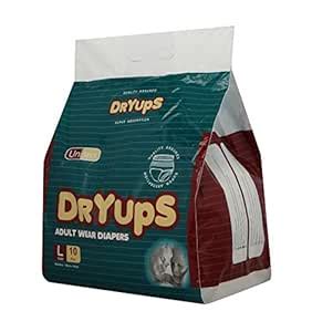 Hygienic Dryup Adult Pullups Pants Diapers Large 100-110Cms 10Pcs/1Pack ...