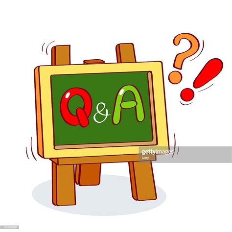 Question Mark And Exclamation Point With Blackboard High-Res Vector ...