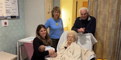 5 generations unite to welcome newborn named after 102-year-old matriarch