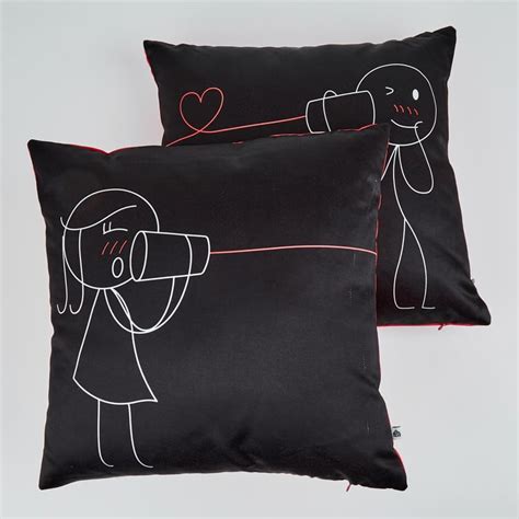 Buy Ebony Set of 2 Filled Cushions - 40x40cm from Home Centre at just ...