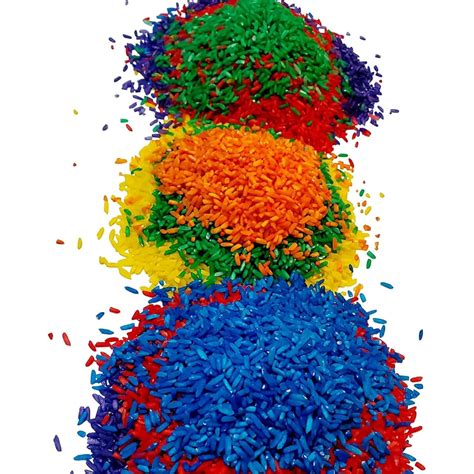 The Wood Etch Colored Rice in Mix Vibrant Colors, Sensory Bin India | Ubuy