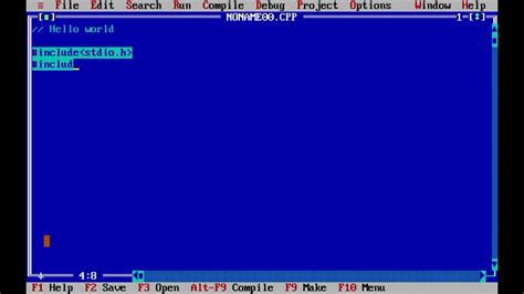 HelloWorld Program in Turbo C 的图像结果