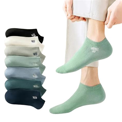 VAIDUE Ankle Length Socks For Men And Women Free Size Pack of 7 | Made ...