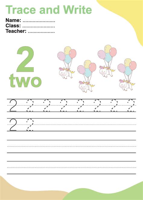 Trace and write number for children. Exercise for children to recognize the number. 42391142 ...