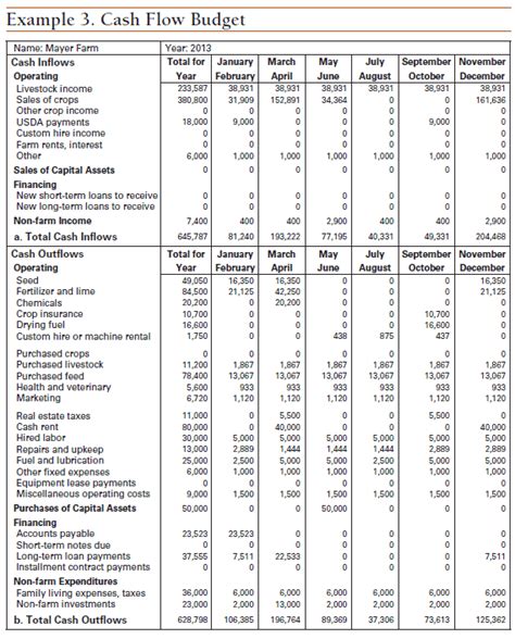 Image result for Cash Flow Budget Worksheet