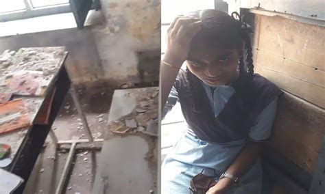 తరగతి గదిలో ఊడిన పైకప్పు పెచ్చులు.. విద్యార్థినులకు గాయాలు.. హసన్‌పర్తి ...