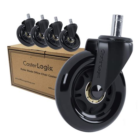 OfficeLogixShop - Office Chair Caster Wheels (Set of 5) [Heavy Duty ...