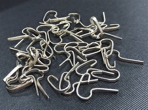 Buy Ikea Riktig Curtain Hook (3x9 cm, Silver) - 20 Pack Online at Low ...