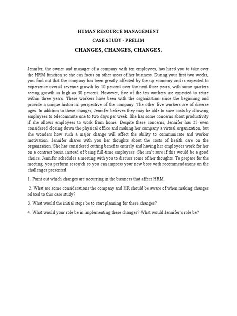 Image result for HR Case Study Examples