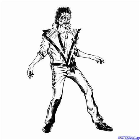 Collection of Michael Jackson Coloring Pages - Free Printable