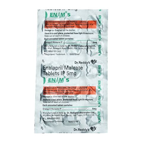 Enam 5 Tablet | Uses, Side Effects, Price | Apollo Pharmacy