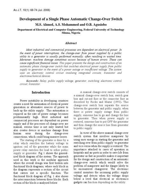 Automatic Change Over Switch Using Protues 的图像结果
