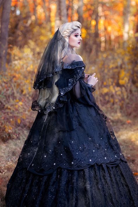 Victorian black wedding dress 60 photos - Vianawedding.com