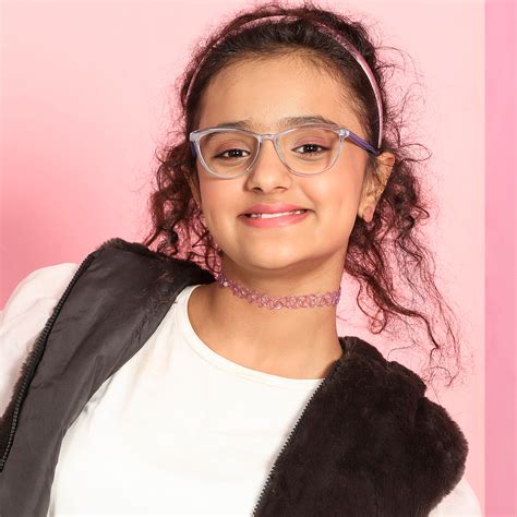 Buy Kids Glasses: Blue Transparent Blue Full Rim Cat Eye Kids 8-12 yrs ...