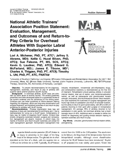 Lori A - interesante - Journal of Athletic Training 2018;53(3):209– doi ...