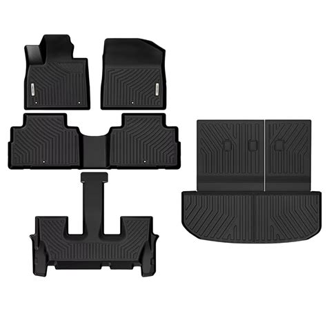 RVNI Floor Mats for Hyundai Palisade 2020-2025 with 7-Seat with ...