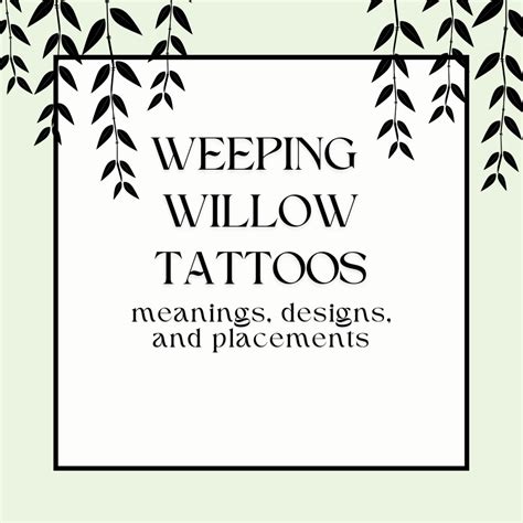 Willow Tree Tattoo Drawings