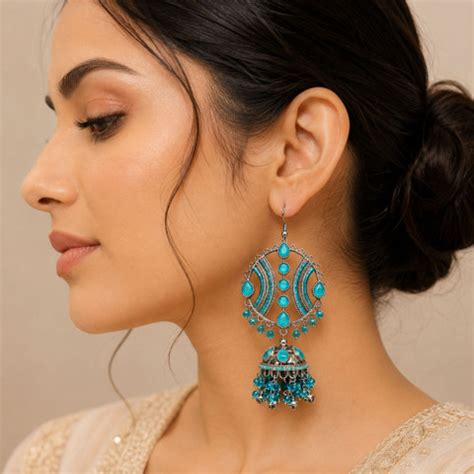 Flipkart.com - Buy UnfoldSelf Maula Mere Maula Earrings Alloy Jhumki ...