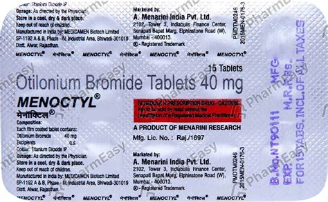 Buy Menoctyl 40 MG Tablet (15) Online at Flat 15% OFF | PharmEasy
