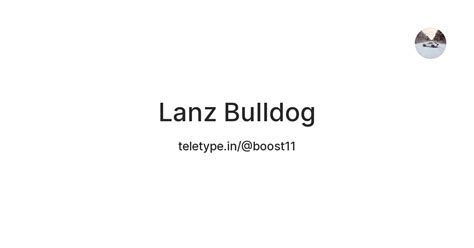 Lanz Bulldog — Teletype
