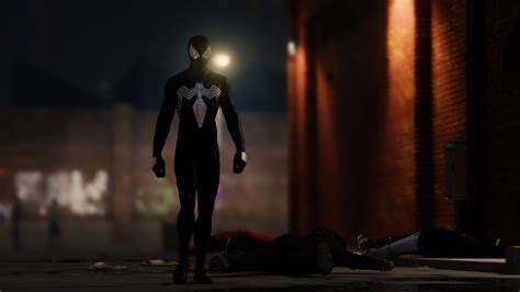 Black Suit Spidey - Marvel’s Spider-Man Remastered Mods
