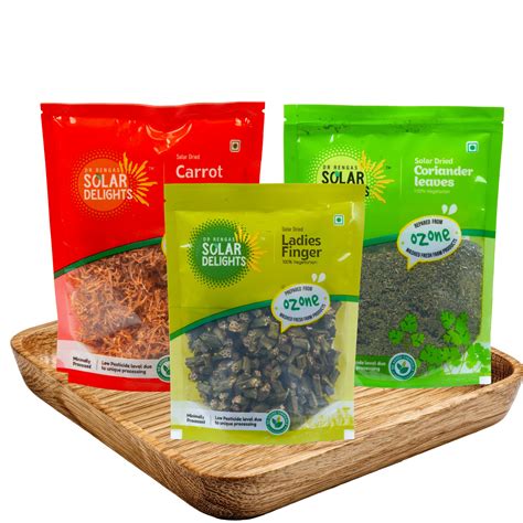 Dried Carrot, Okra & Coriander (combo) | 300g - Dr. Renga’s Solar Deli