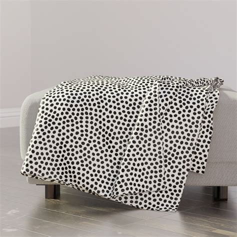 Dots - Black and White Blanket | Shutterfly