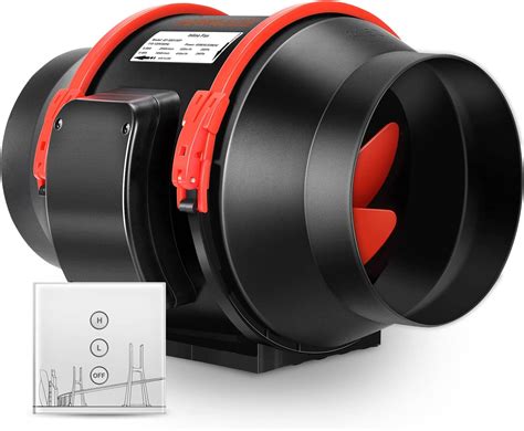 6 Inch Inline Duct Fan with Remote Variable Speed India | Ubuy