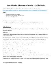 UE4 Tutorial 的图像结果